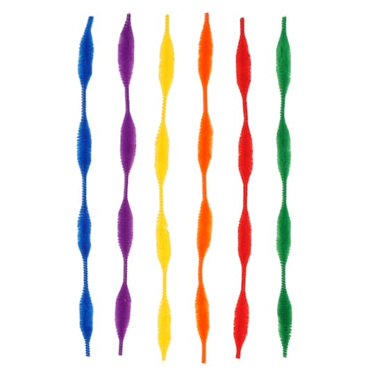Primary Mix Wave Chenille Pipe Cleaners, 25ct. by Creatology&#x2122;